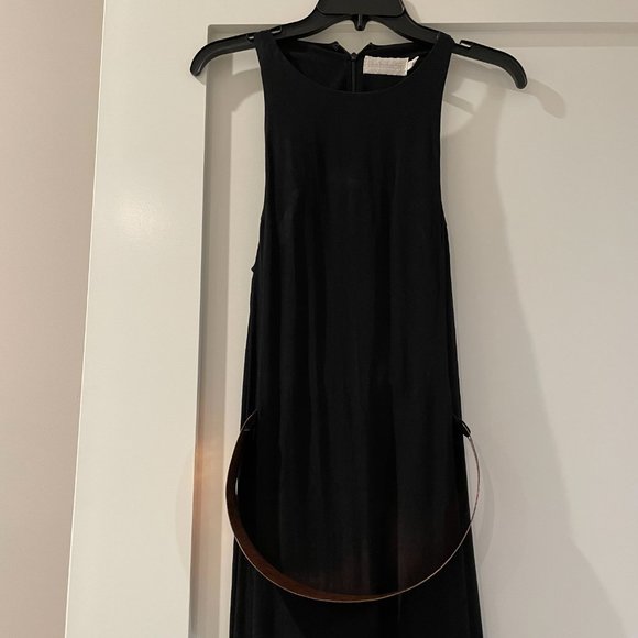 Shakuhachi Dresses Shakuhachi Eggshaped Maxi Dress W Rose Gold Belt